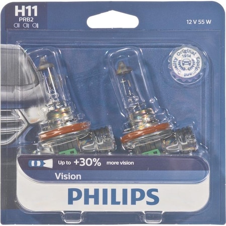 Philips Philips Vision Halogen Low Beam Automotive Bulb H11PRB2 H11PRB2